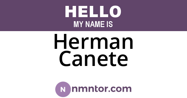 Herman Canete