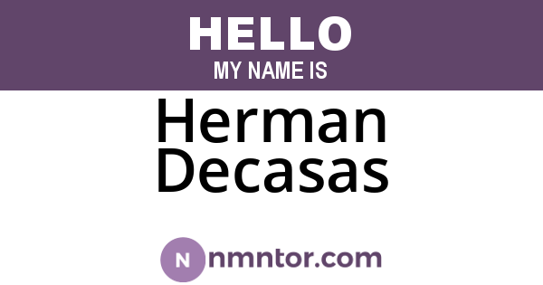 Herman Decasas