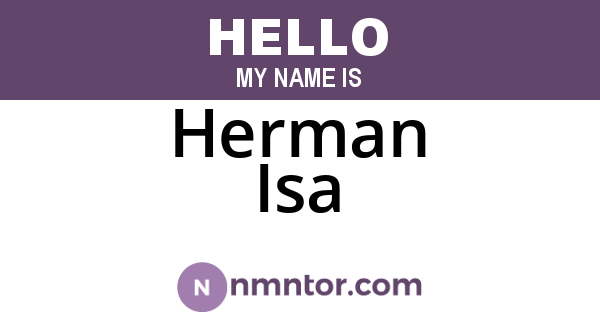 Herman Isa
