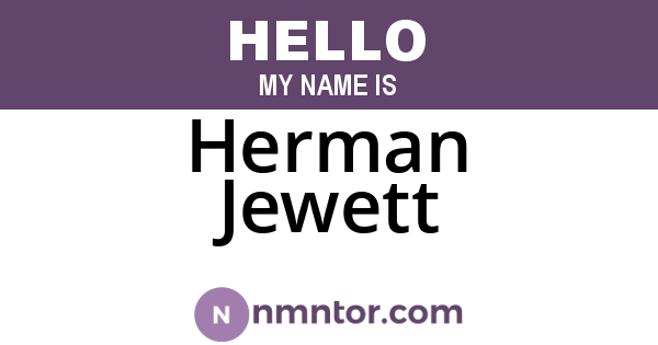 Herman Jewett