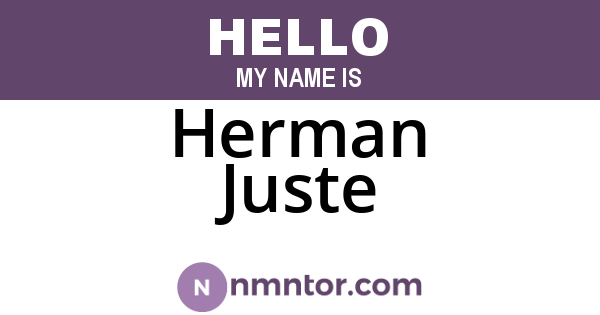 Herman Juste