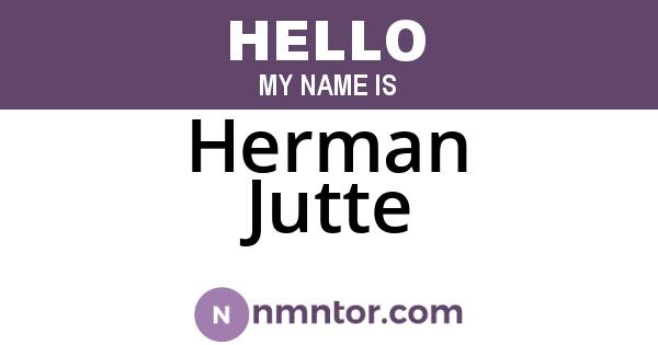 Herman Jutte