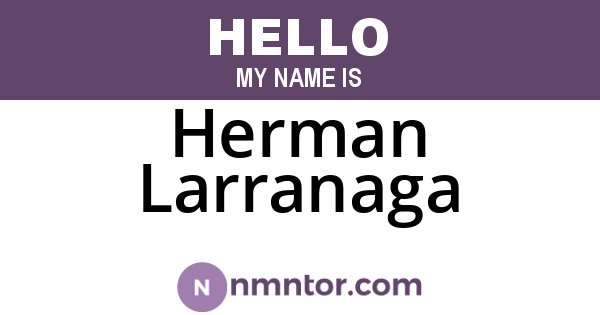 Herman Larranaga