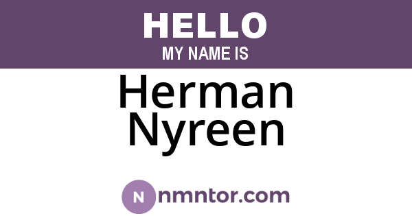 Herman Nyreen