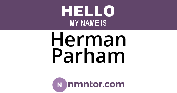 Herman Parham