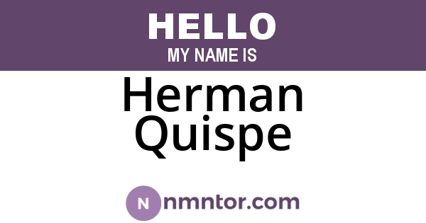 Herman Quispe