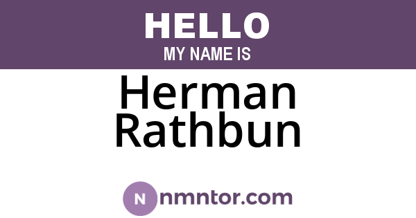 Herman Rathbun
