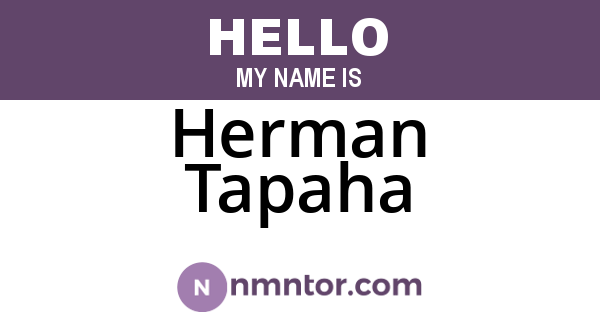 Herman Tapaha