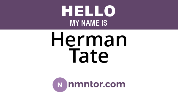 Herman Tate