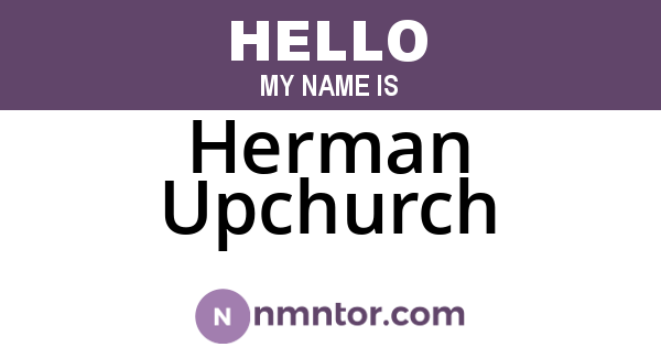 Herman Upchurch