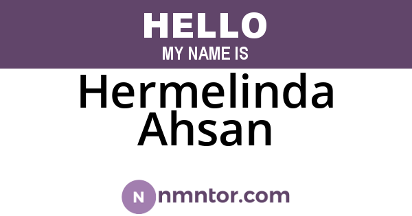 Hermelinda Ahsan