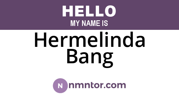 Hermelinda Bang
