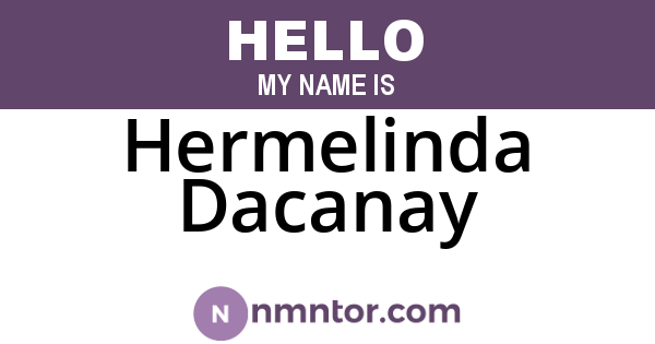 Hermelinda Dacanay
