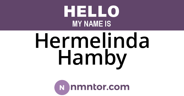 Hermelinda Hamby