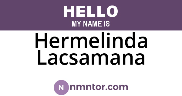 Hermelinda Lacsamana