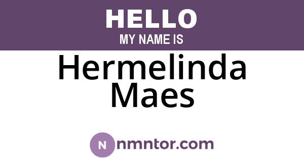 Hermelinda Maes