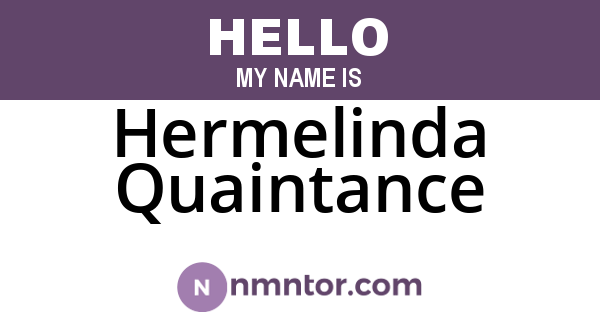 Hermelinda Quaintance