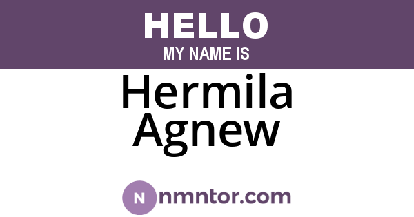 Hermila Agnew