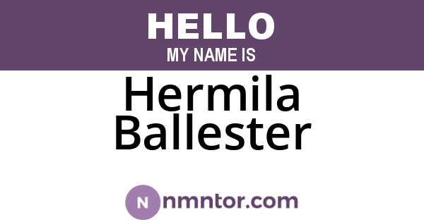 Hermila Ballester