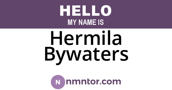 Hermila Bywaters