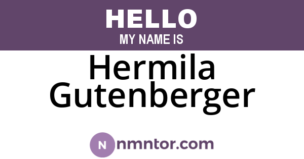 Hermila Gutenberger