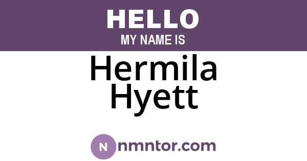 Hermila Hyett