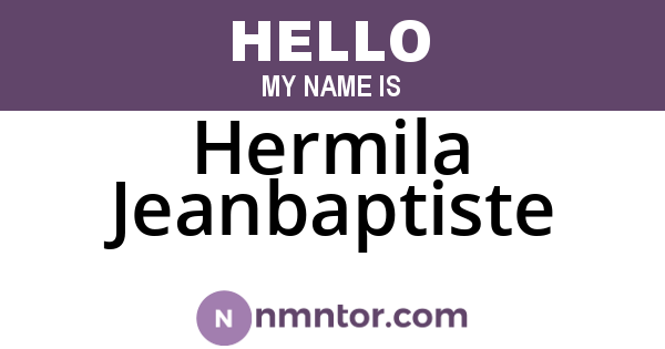 Hermila Jeanbaptiste