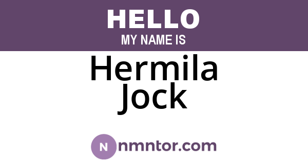 Hermila Jock