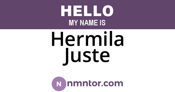 Hermila Juste