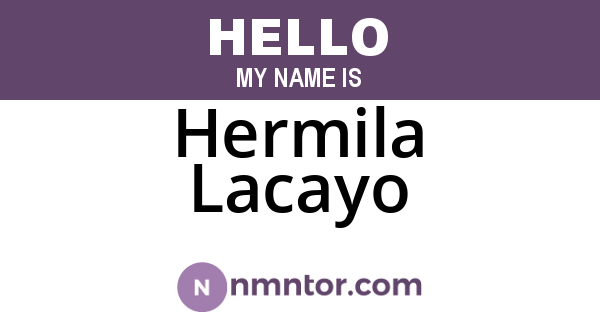 Hermila Lacayo