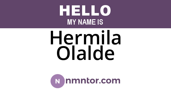 Hermila Olalde