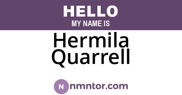 Hermila Quarrell