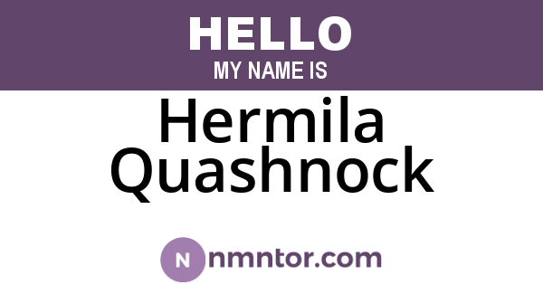 Hermila Quashnock