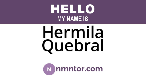 Hermila Quebral