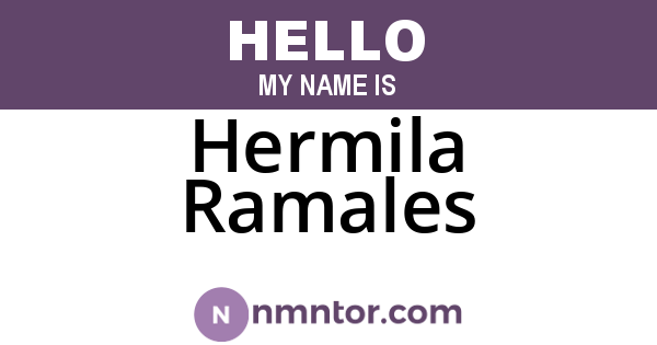 Hermila Ramales