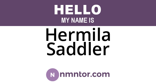 Hermila Saddler