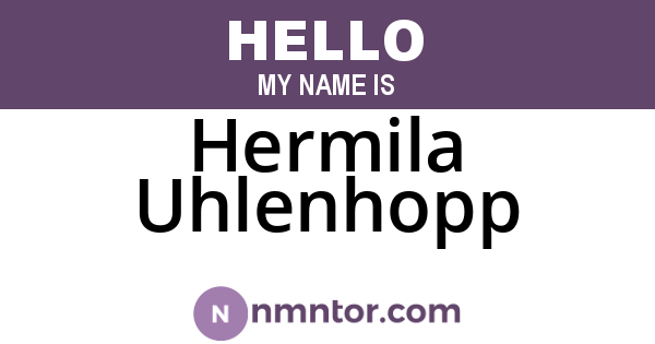 Hermila Uhlenhopp