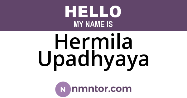 Hermila Upadhyaya