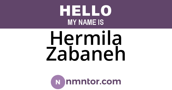 Hermila Zabaneh