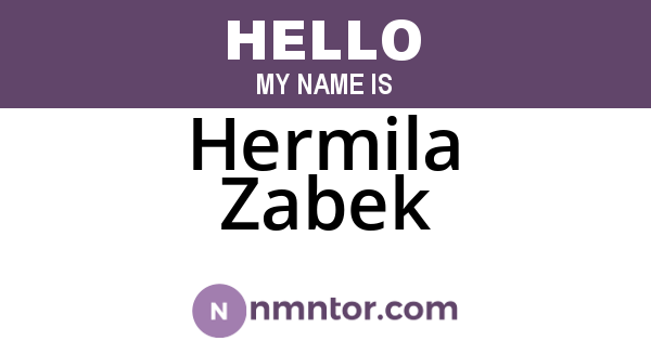 Hermila Zabek
