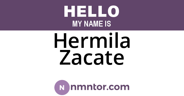 Hermila Zacate