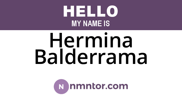 Hermina Balderrama