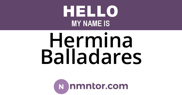 Hermina Balladares