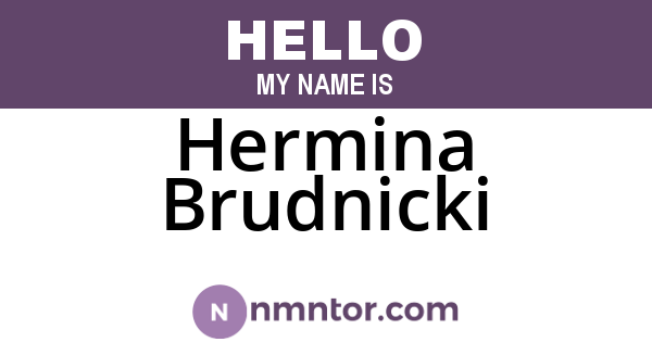 Hermina Brudnicki