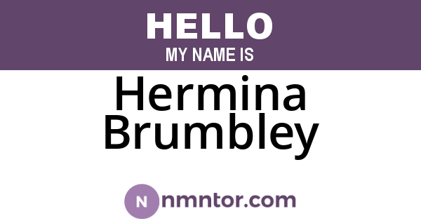 Hermina Brumbley