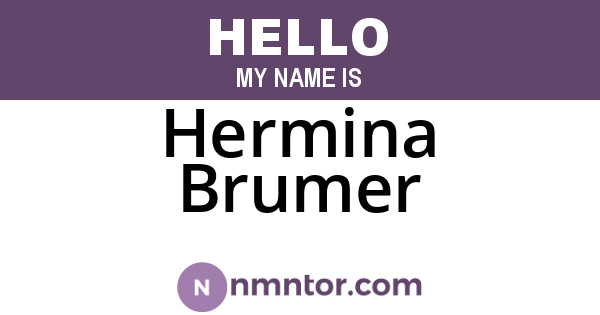 Hermina Brumer