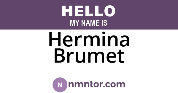 Hermina Brumet