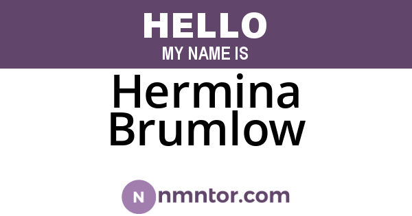 Hermina Brumlow