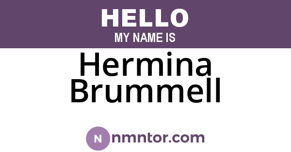Hermina Brummell