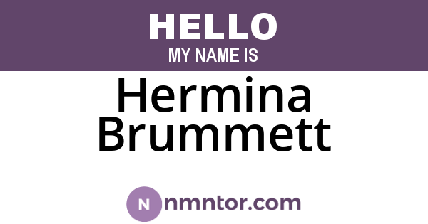 Hermina Brummett